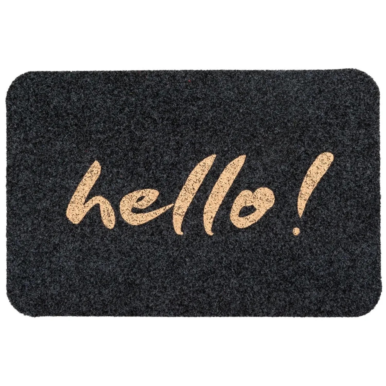 Wycieraczka Decora 40 x 60 cm Hello szara