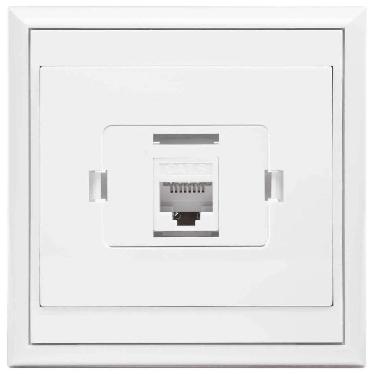 Gniazdo Luna RJ45 komputerowe białe