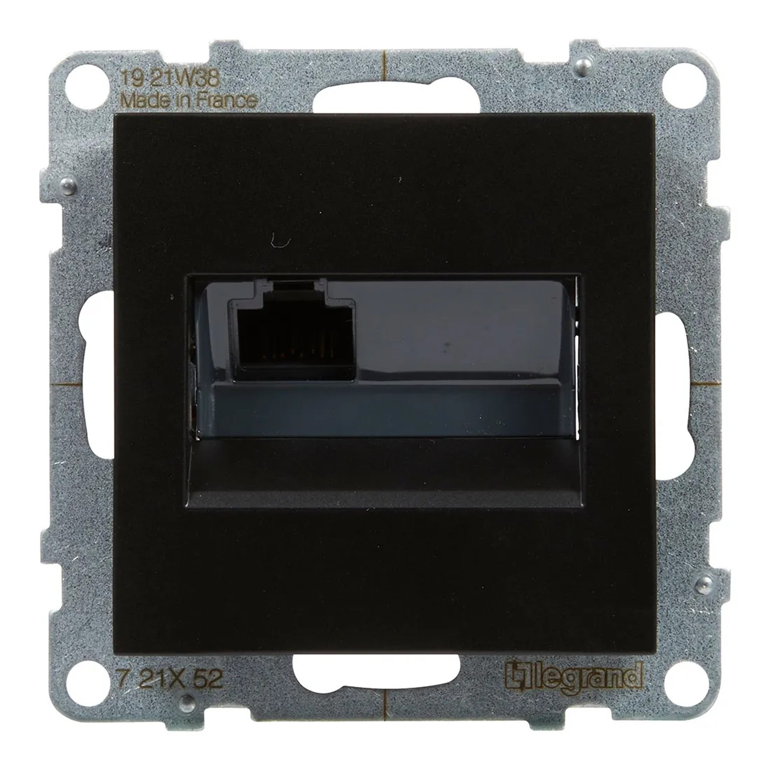 Gniazdo komputerowe RJ45/kat 6 UTP SUNO czarne