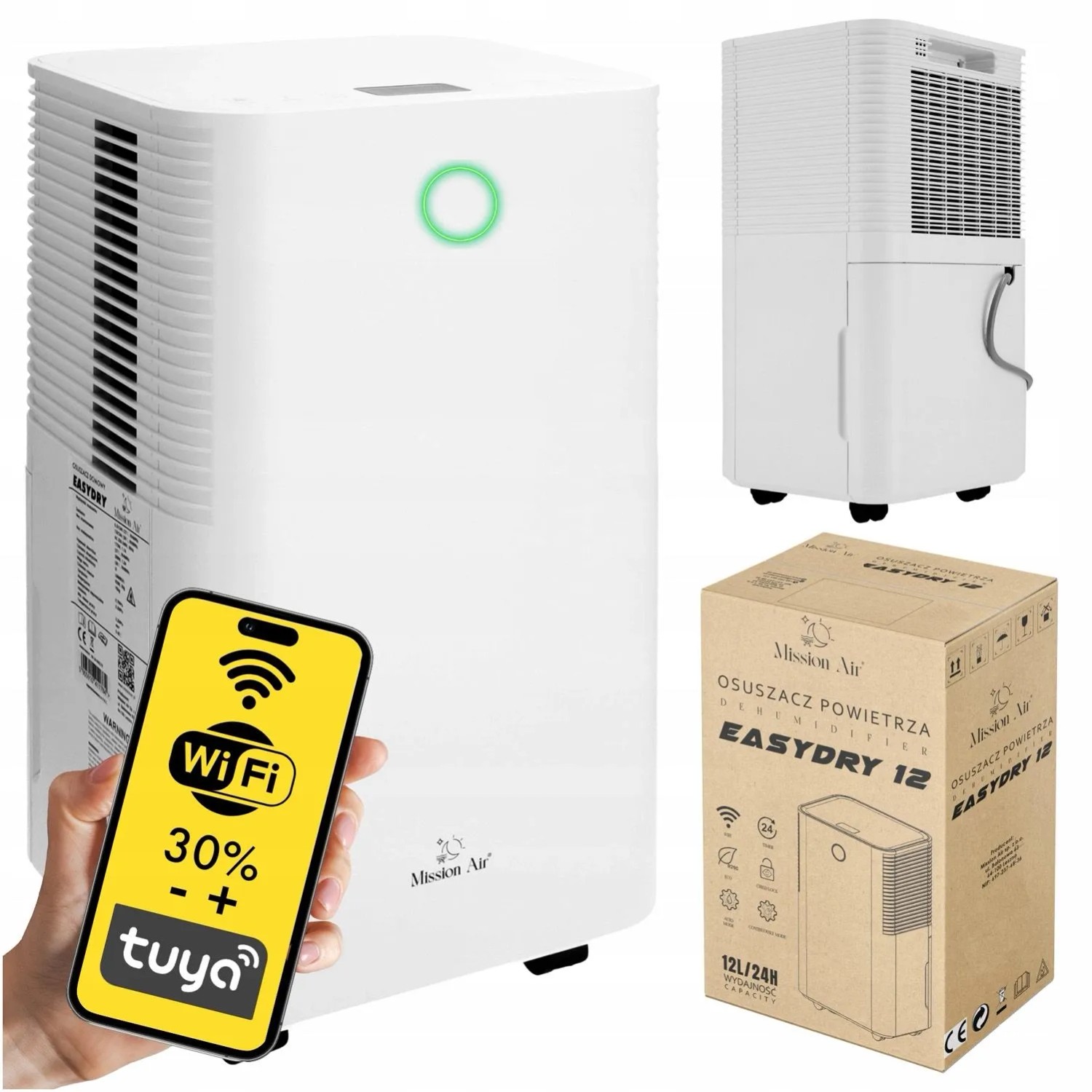 Mission Air Osuszacz powietrza Easydry WiFI 12L/24h