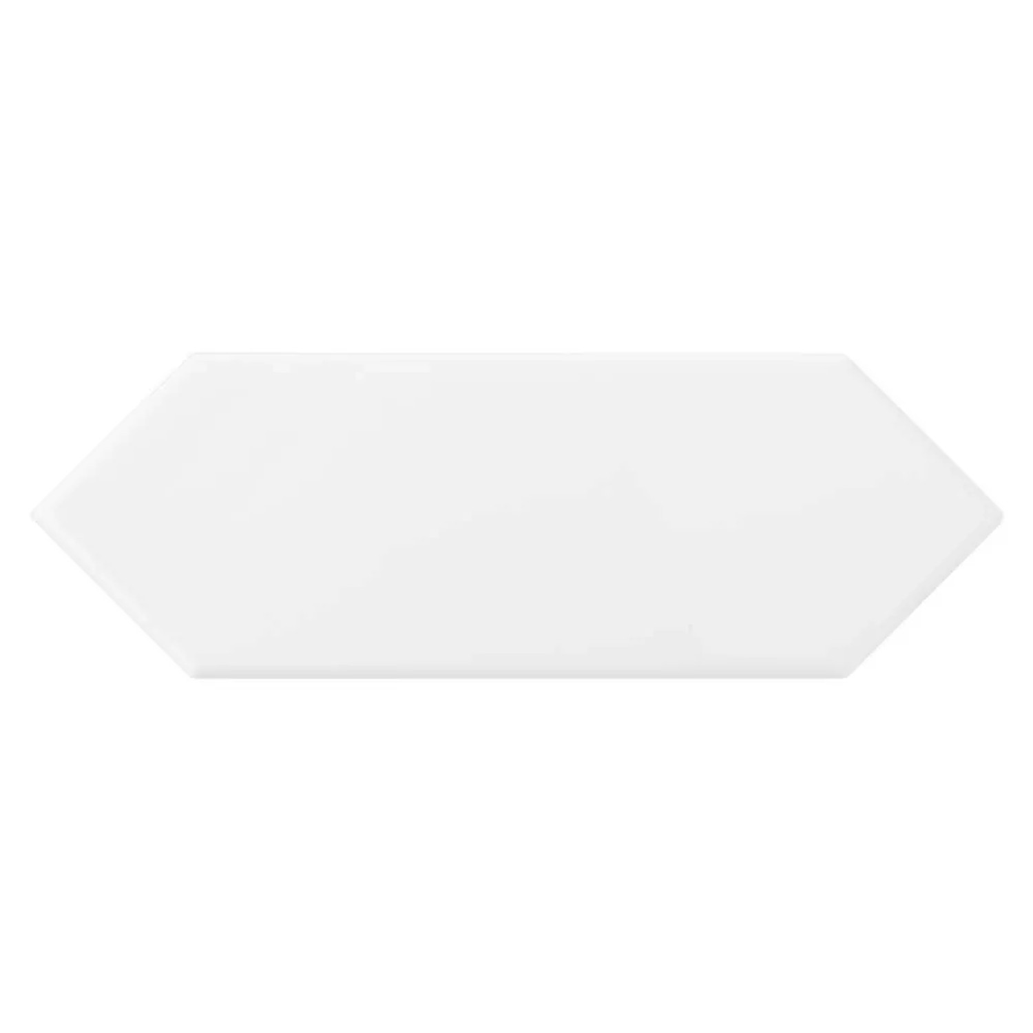 Kafelek Tritone White, Płaska 7,6 x 22,8 cm