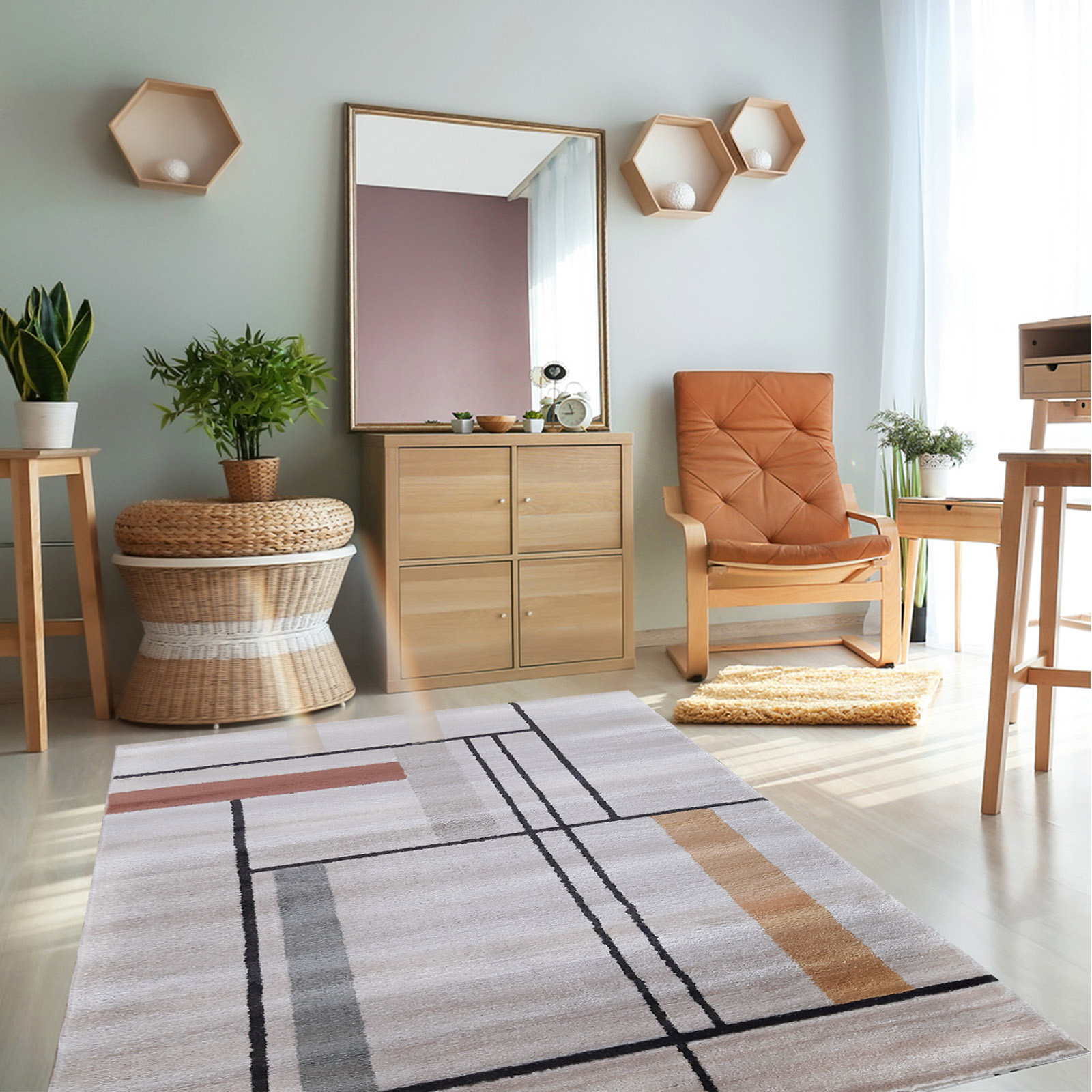 Dywan nowoczesny mięciutki Ladon 02 - linie