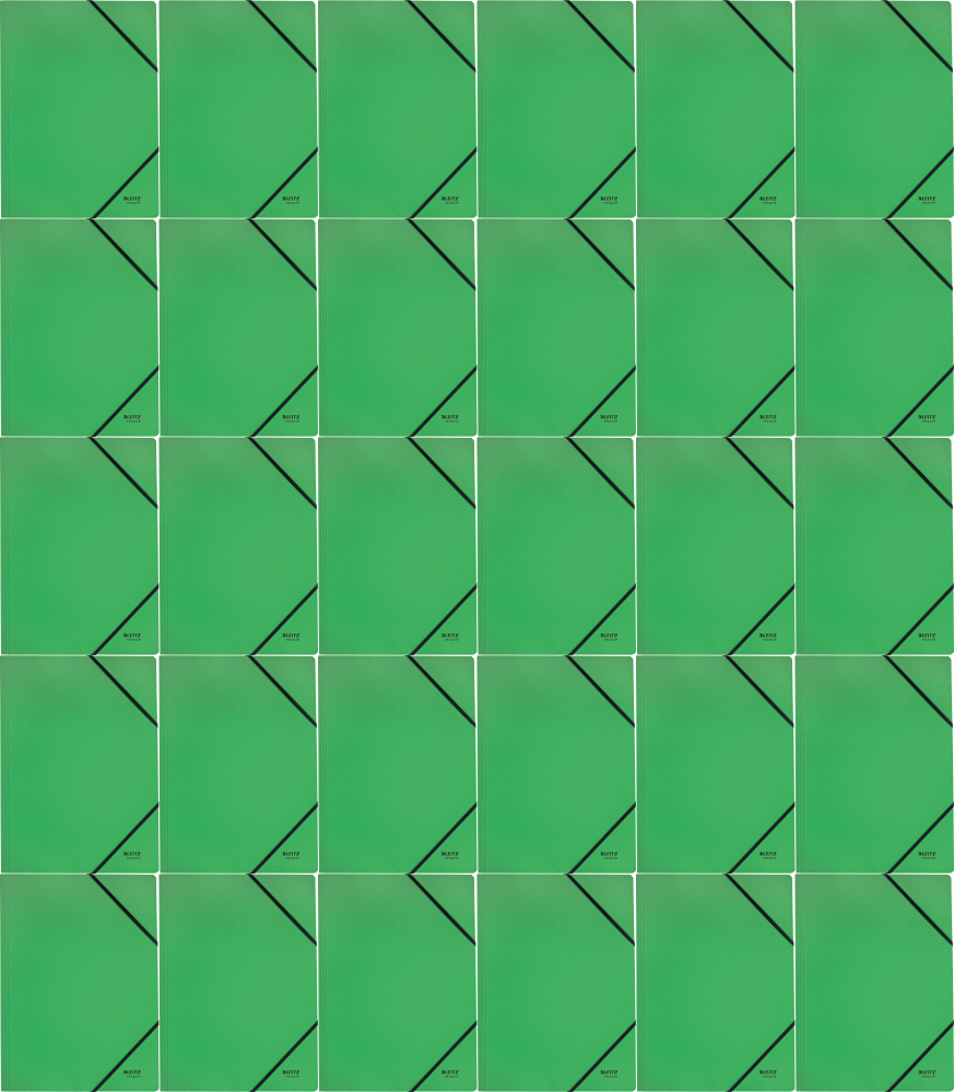 50x Teczka kartonowa z gumką Leitz Recycle, A4, 2mm, zielony