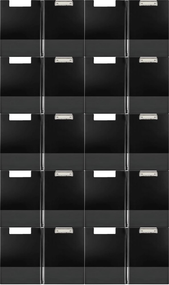 10x Clipboard Biurfol, z okładką, A4, czarny
