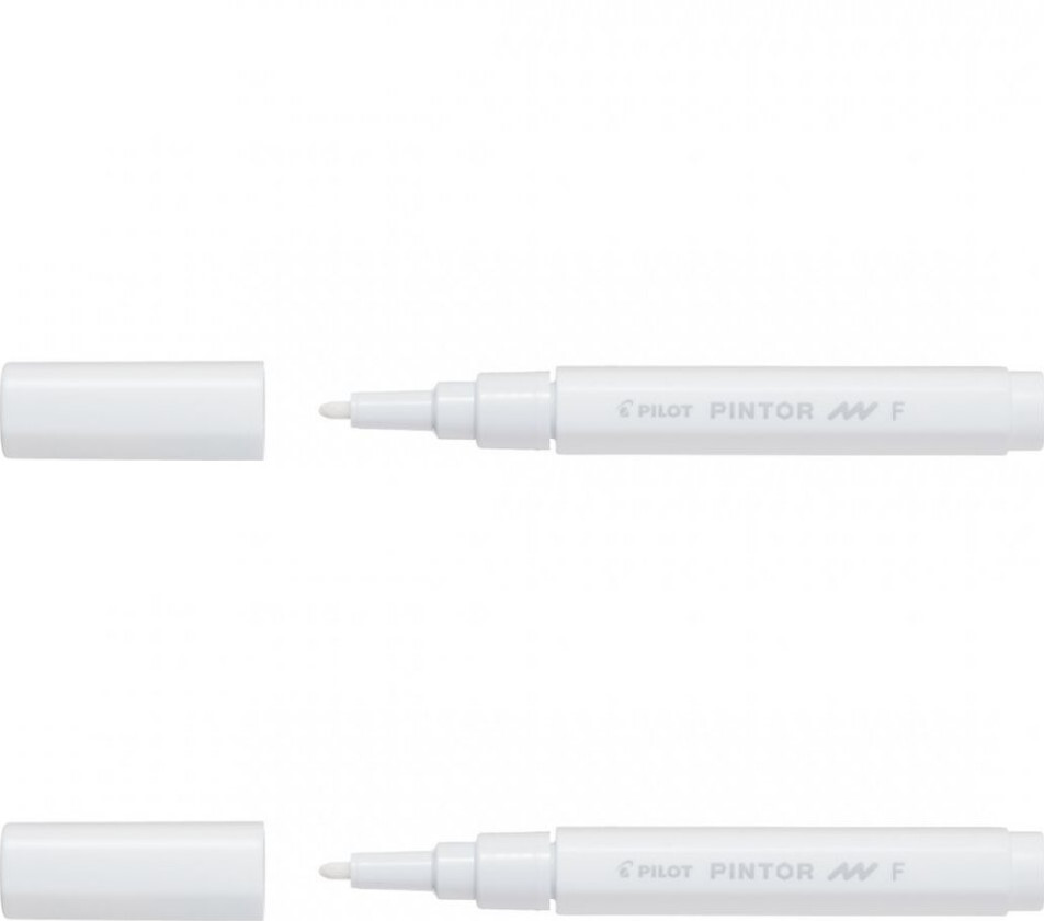 2x Marker Pilot Pintor fine, okrągła, 1mm, biały