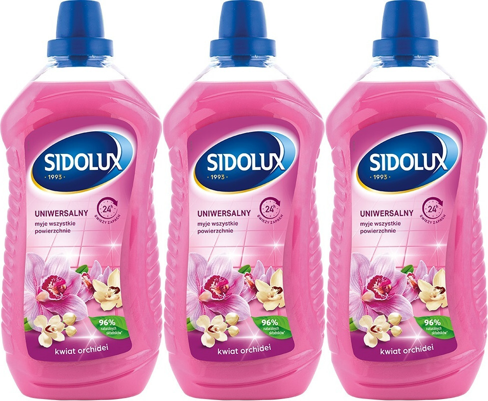 3x Płyn uniwersalny Sidolux, orchidea, 1l