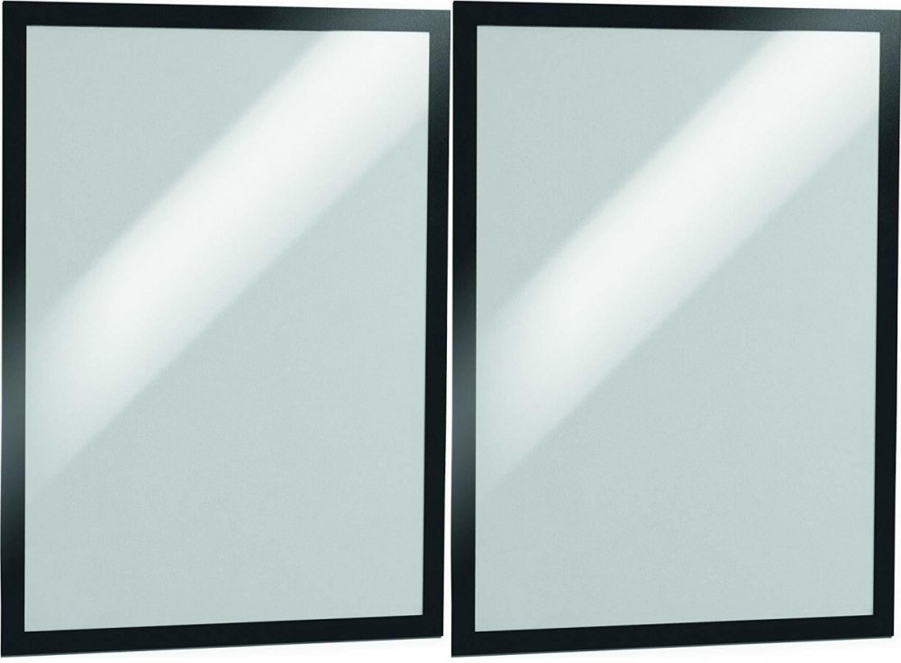 2x Ramka magnetyczna Durable Duraframe, PVC free, samoprzylepna, A3, 2 sztuki, czarny