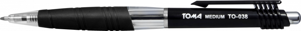 Długopis automatyczny Toma TO-038, Medium, 1mm, czarny