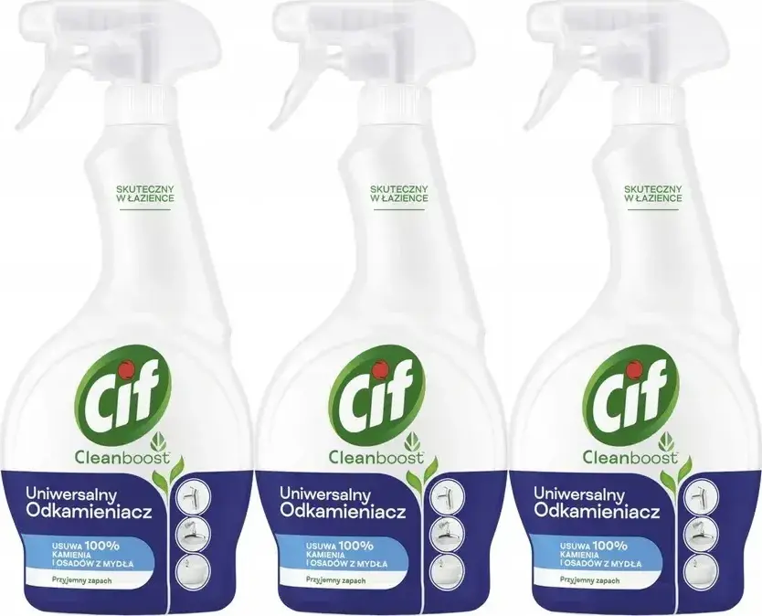 3x Uniwersalny odkamieniacz Cif Cleanboost, 500ml