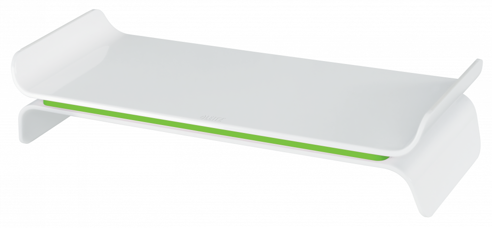 Podstawka pod monitor Leitz Ergo WOW, 209x112x483mm, biało-zielony