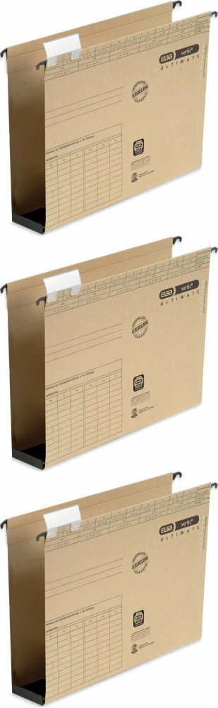 3x Teczka zawieszkowa z szerokim dnem Elba Vertic 1, A4, 320g, 60mm, do 580 kartek