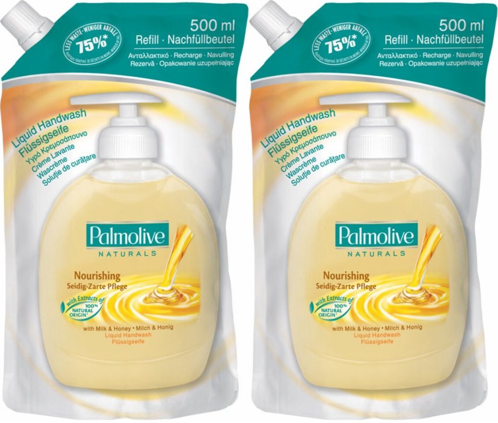 2x Mydło w płynie Palmolive, mleko i miód, zapas, 500ml