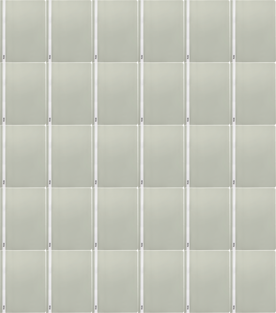 100x Skoroszyt plastikowy bez oczek Bantex Budget, A4, do 200 kartek, szary