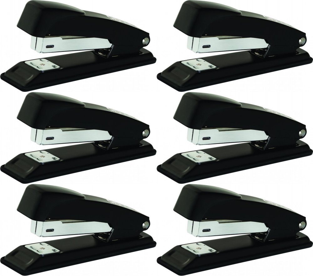 6x Zszywacz biurowy Office Products, do 30 kartek, czarny