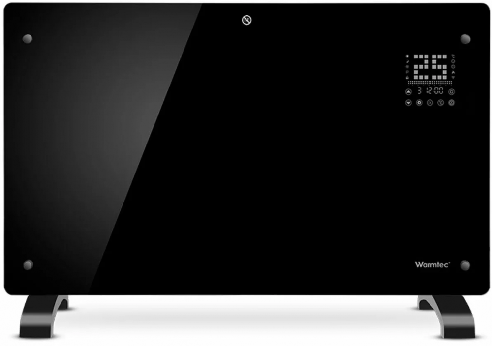 Elektryczny grzejnik konwektorowy Warmtec EGW-20C, do pomieszczeń o powierzchni do 20m2, 2000W, czarny