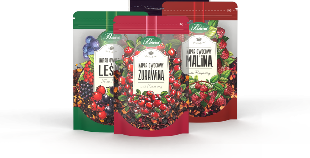 Zestaw 4x Herbata owocowa z suszu BiFix, 100g