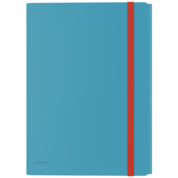 Teczka plastikowa z gumką i kieszonką Leitz Cosy, A4, 8mm, niebieski