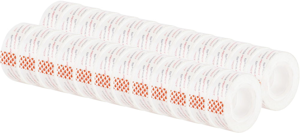 24x Taśma klejąca D.Rect, 19mm x 33m, krystaliczna, przezroczysty