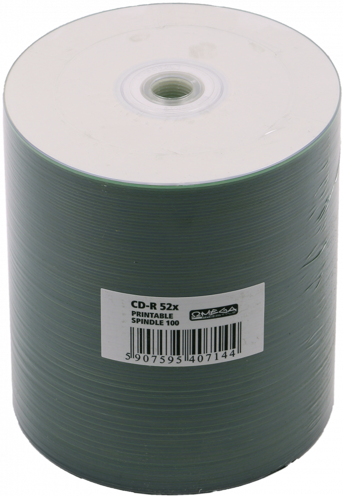 Płyta CD-R Omega Freestyle, do nadruku, do jednokrotnego zapisu, 700 MB, szpindel, 100 sztuk