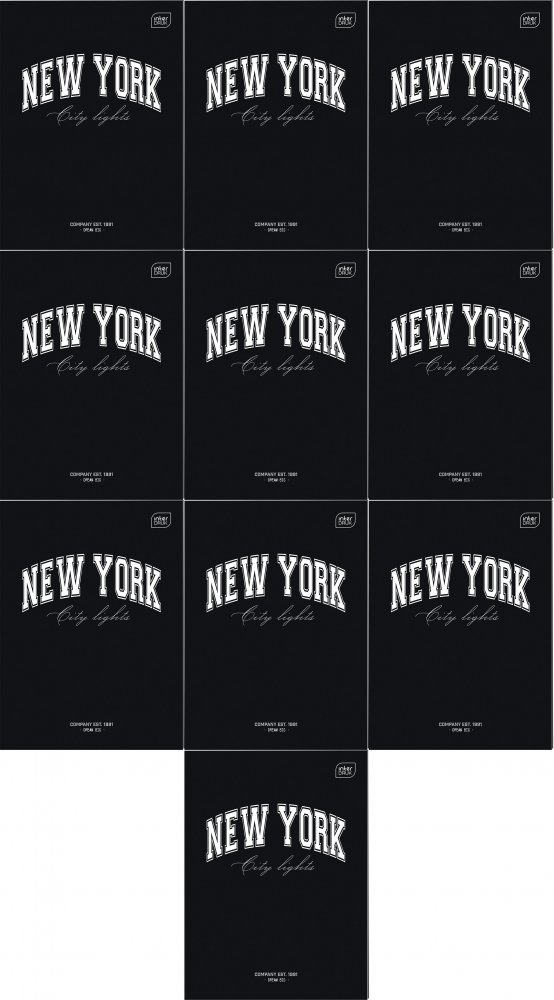 10x Zeszyt do słówek w kratkę Interdruk, A6, 16 kartek, mix wzorów