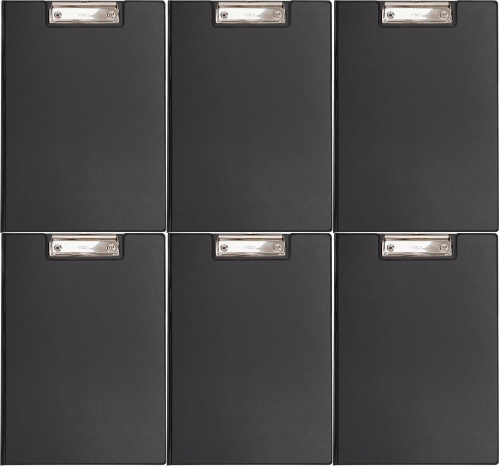 6x Clipboard Maul, z okładką, A4, czarny