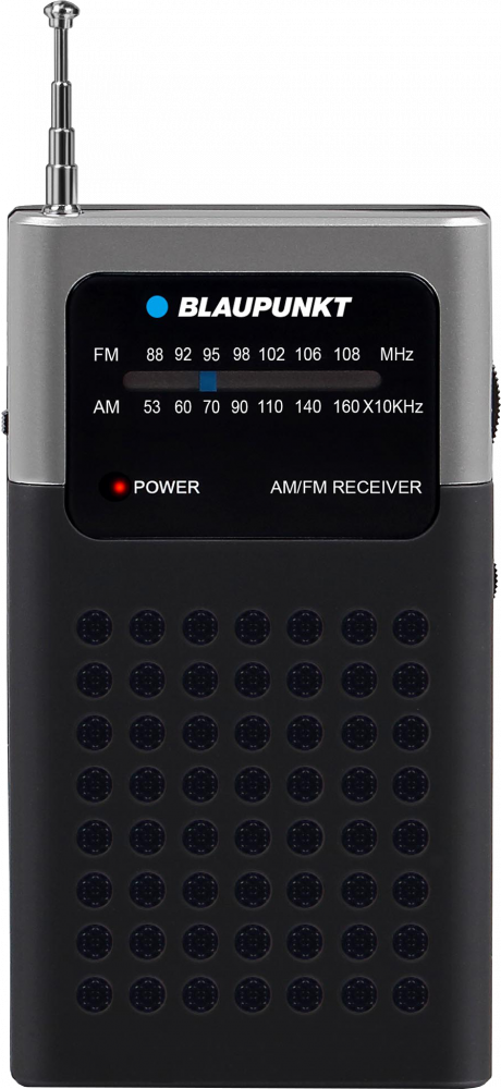 Radio kieszonkowe Blaupunkt PR4BK, z klipsem, czarny
