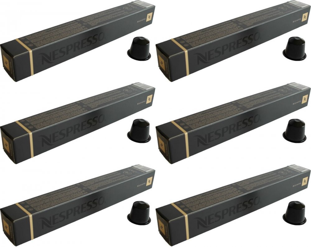 6x Kapsułki do ekspresu Nespresso Ristretto, 10 sztuk