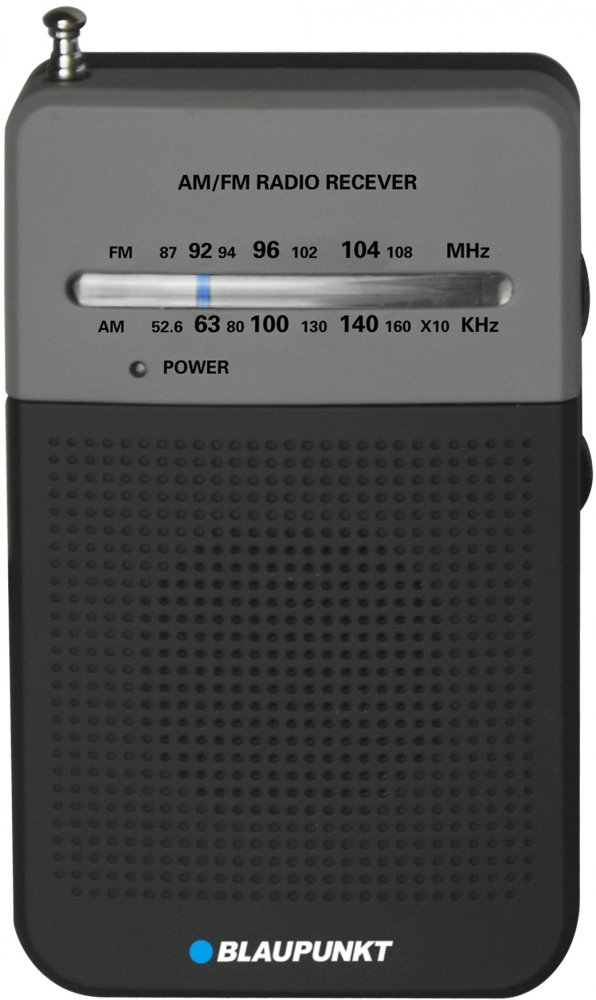 Radio kieszonkowe Blaupunkt PR3BK, z klipsem, czarny