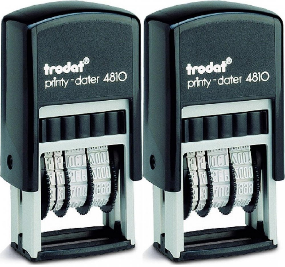 2x Datownik Trodat 4810, wersja ISO, czarny