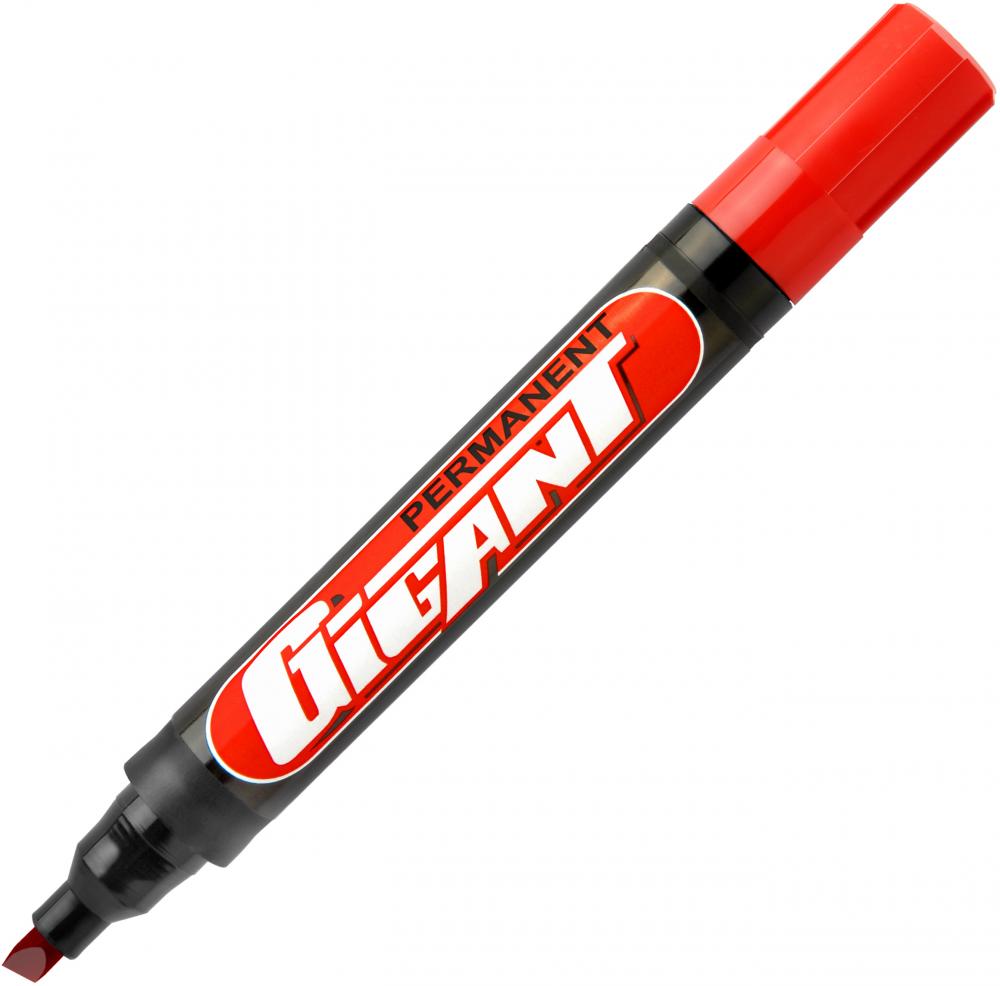 Marker permanentny Kamet, Gigant, ścięta, 5.5mm czerwony