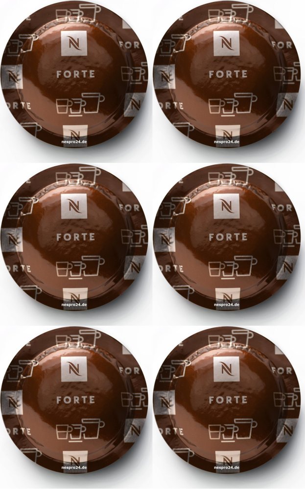 6x Kapsułki do ekspresu Nespresso Forte, 50 sztuk