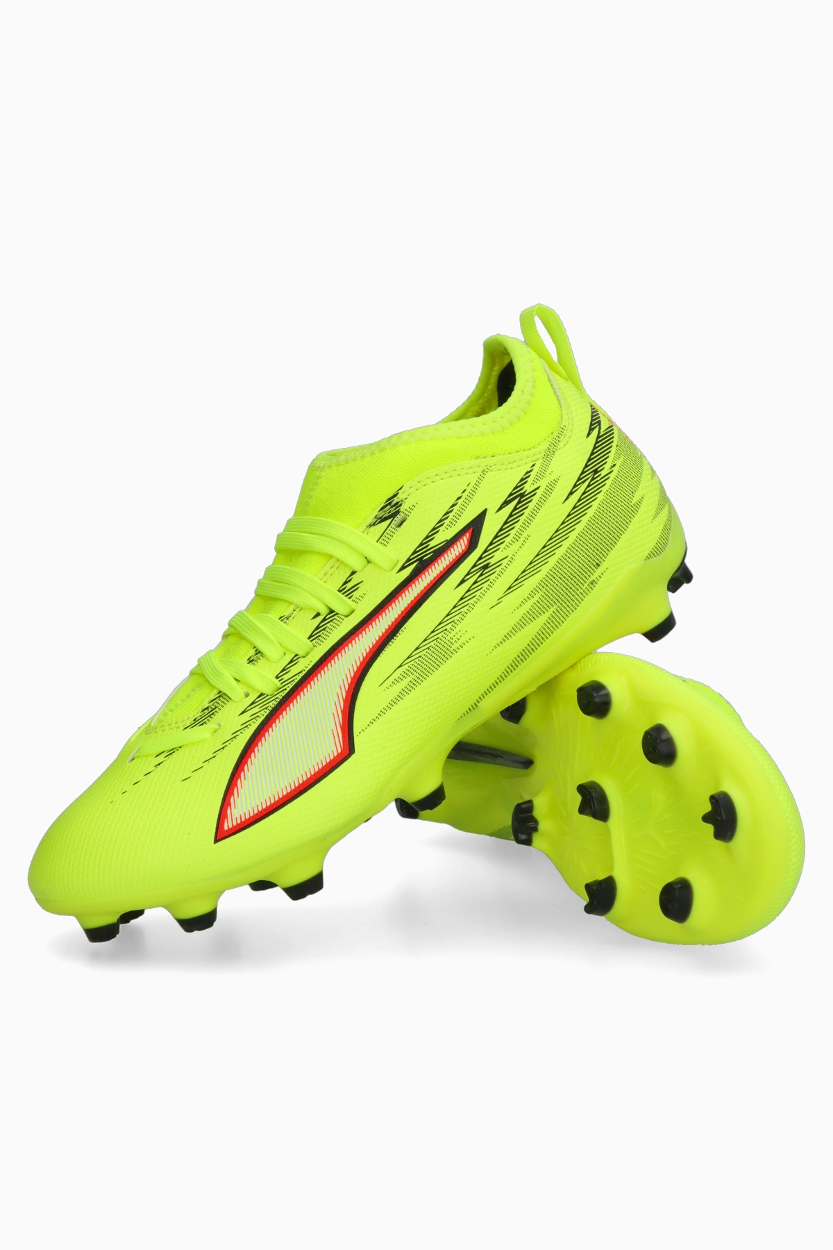 Korki Puma Ultra 6 Match FG/AG Junior - Limonkowy