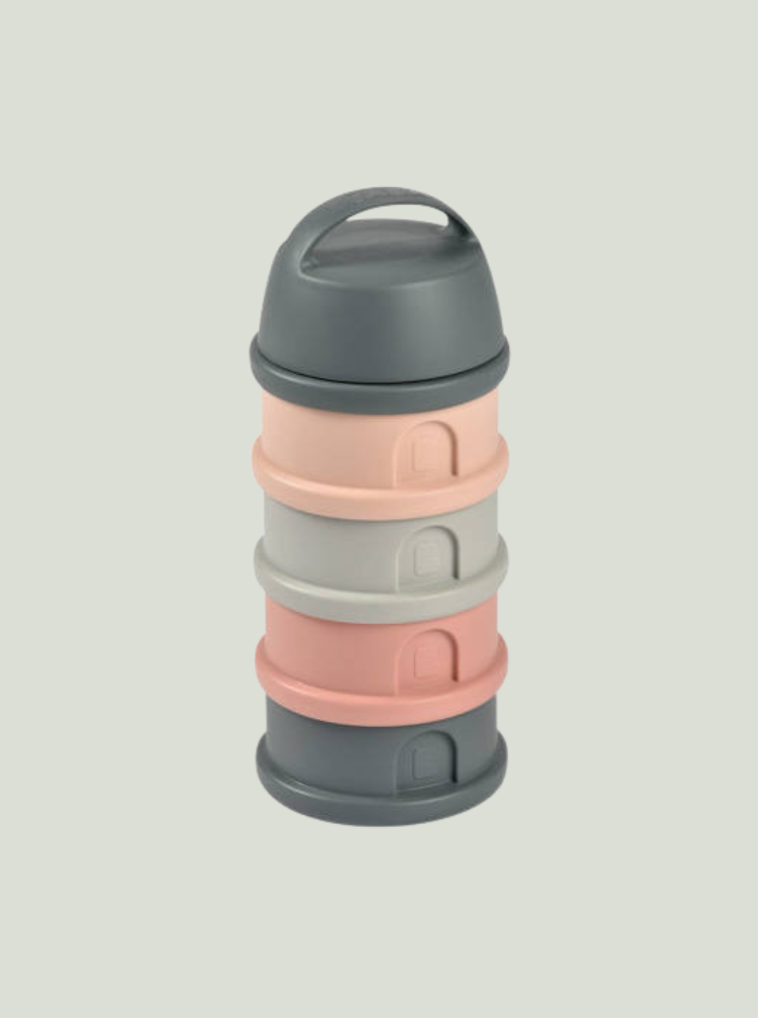 BEABA Pojemniki na mleko w proszku 4 komory mineral grey/pink