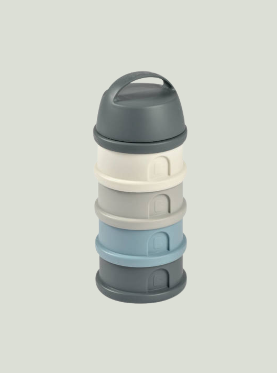 BEABA Pojemniki na mleko w proszku 4 komory mineral grey/blue