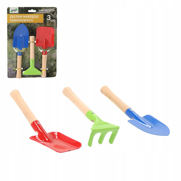 Zestaw narzędzi ogrodowych dla dzieci 3 elementy