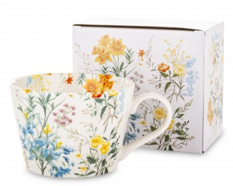 Kubek niebiesko-żółte polne kwiaty 450ml