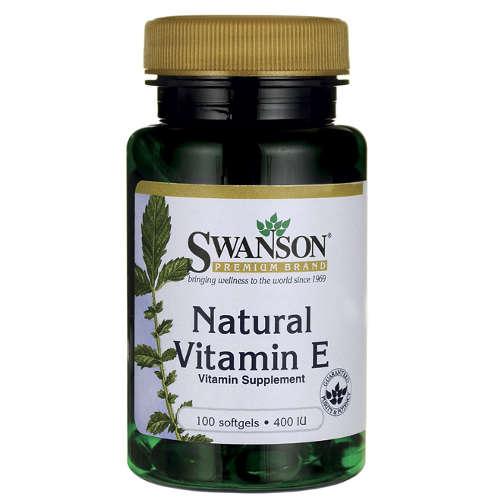 Swanson natural vitamin e 400 iu, 100 kapsułek