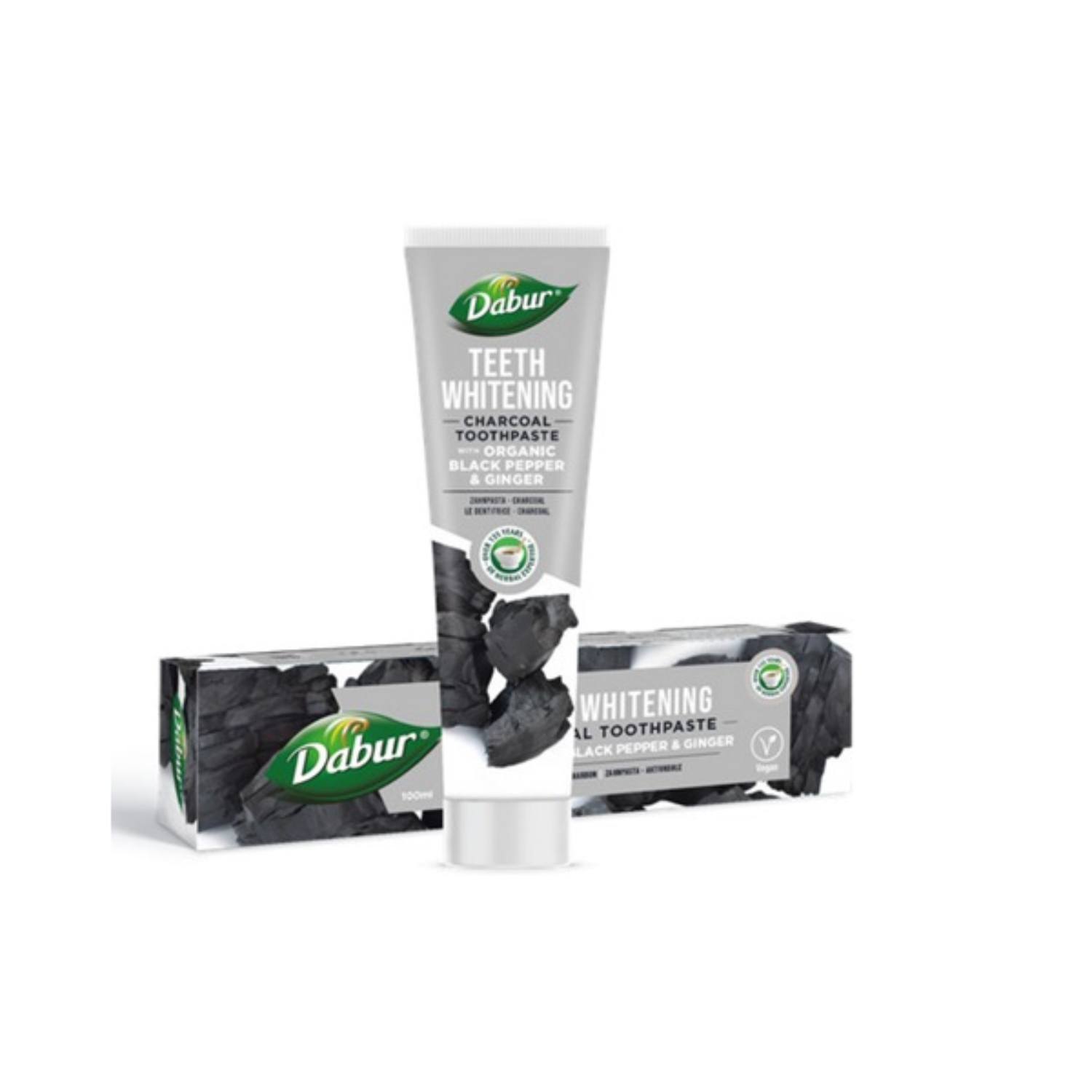 Dabur - pasta węglowa z czarnym pieprzem i imbirem, 100 ml (data ważności: 31.07.2026)