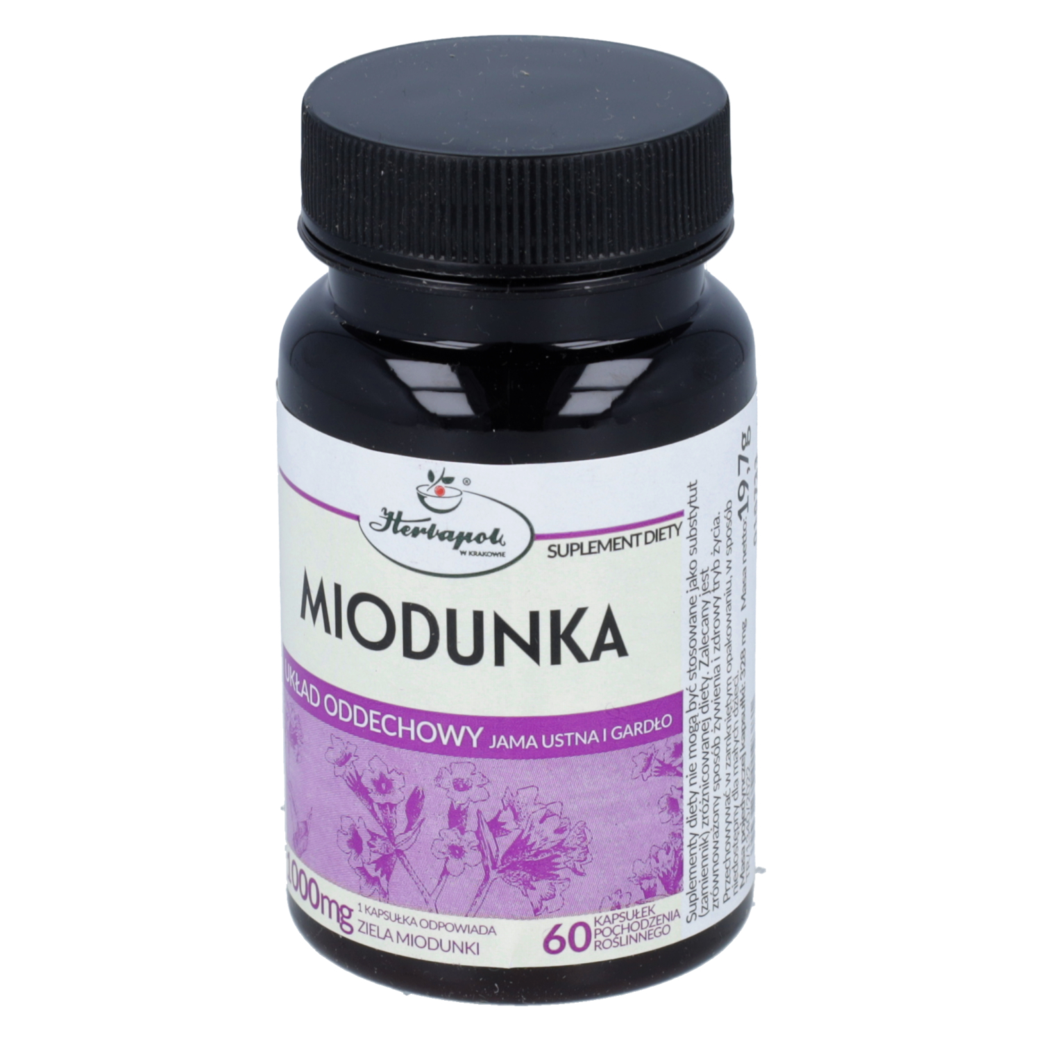 Herbapol kraków miodunka, 60 kapsułek