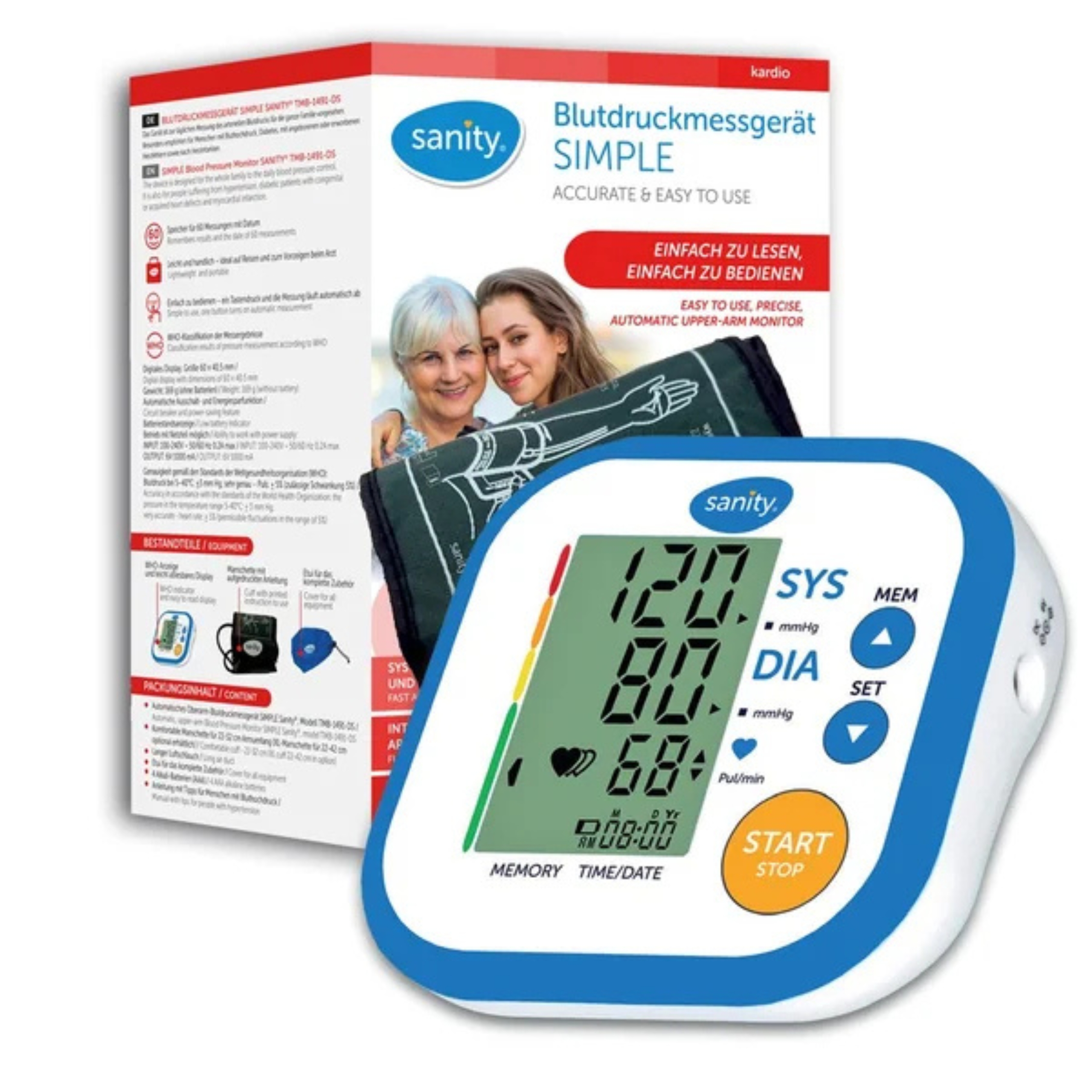 Sanity tmb-1491-ds ciśnieniomierz, 1 sztuka