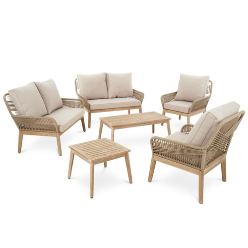 Gartenmöbel-Set Akaia - Beige