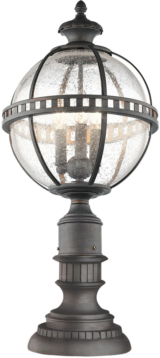 Elstead Lighting Halleron lampa stojąca zewnętrzna 3x40 W szara-brązowa KL-HALLERON-3M