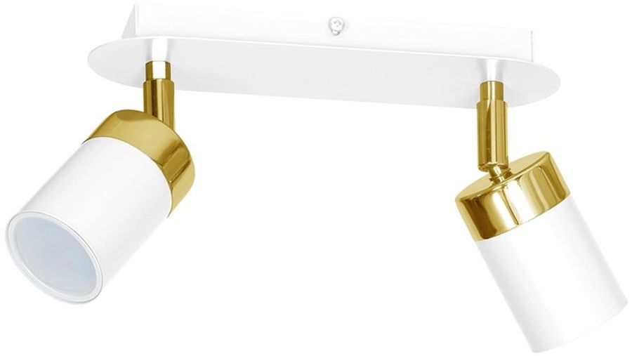 Milagro Joker lampa podsufitowa 2x8W biało/złota MLP6129