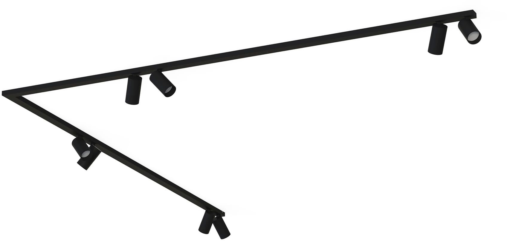 Nowodvorski Lighting Mono Corner VIII lampa podsufitowa 8x10W czarna 7723