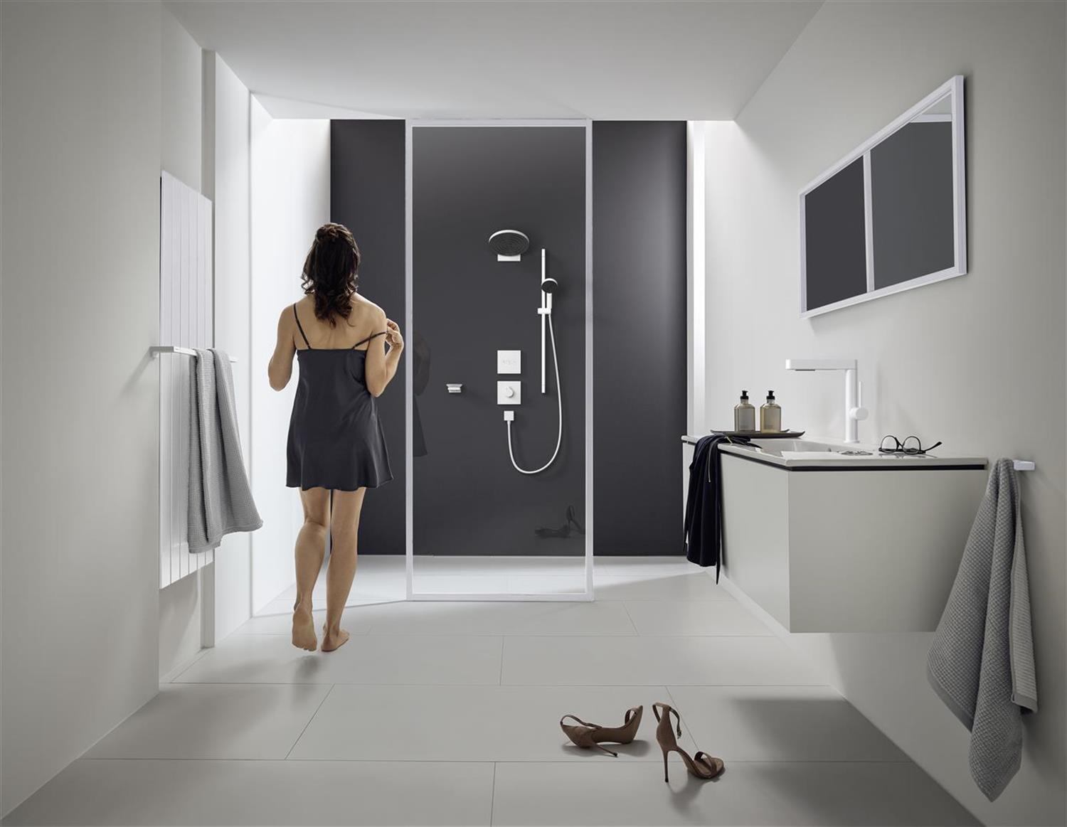 Hansgrohe ShowerSelect bateria prysznicowa podtynkowa termostatyczna biała 15760700