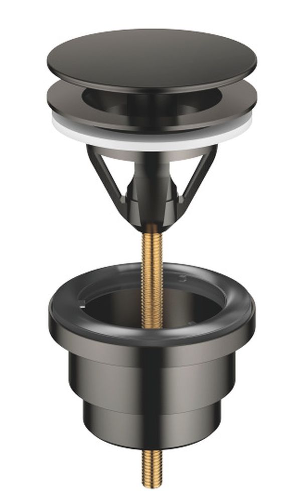 Dornbracht zestaw odpływowy z korkiem okrągły bez przelewu ciemna platyna mat 10126970-99