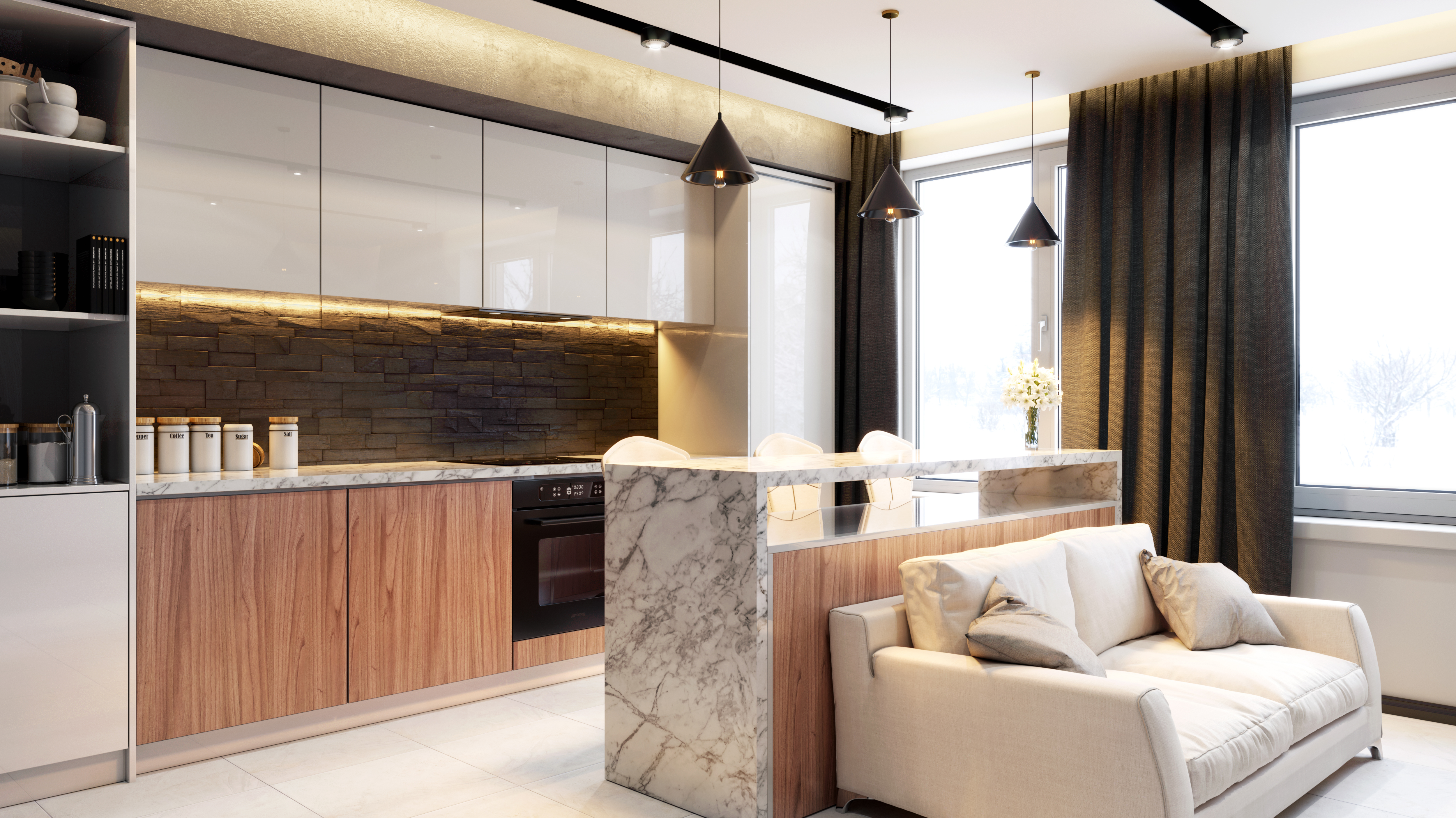 Globalo Design Laizeno okap kuchenny 69,6 cm podszafkowy czarny LAIZENO_70_1_BLACK