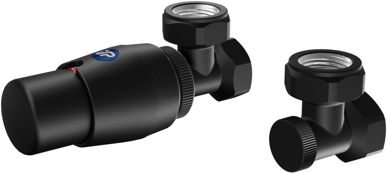 Instal Projekt Z13 zestaw termostatyczny kątowy czarny 6037000VTC31