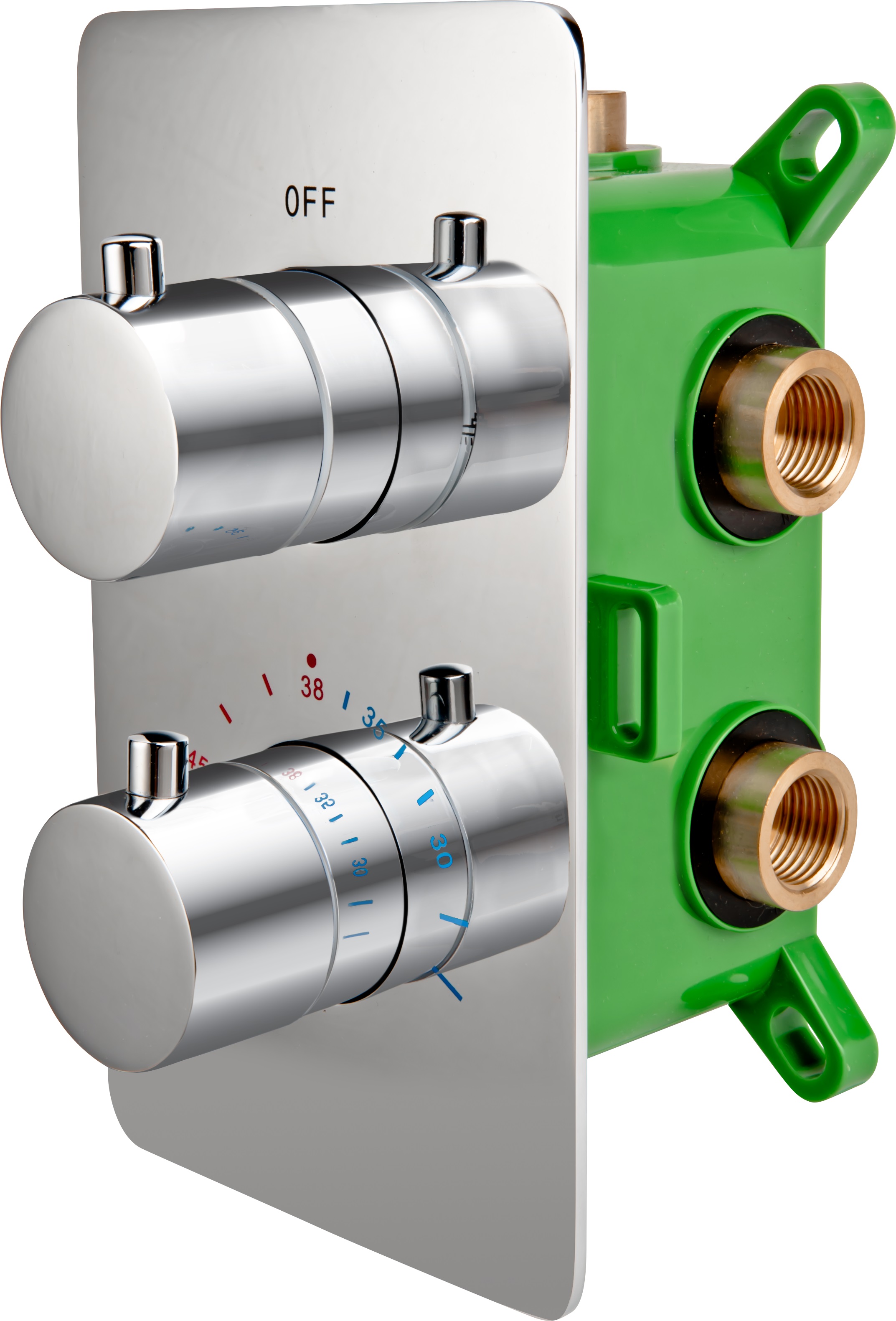FDesign Stabilla bateria prysznicowa podtynkowa termostatyczna chrom FD1-TS07-7PBOX-11