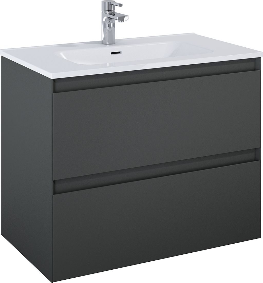 Elita Split szafka 80x45,8x63,5 cm podumywalkowa wisząca anthracite matt RE010800056010